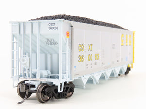 HO Scale ExactRail Evolution EE-1303-25 CSXT CSX 5-Bay Hopper #360063 w/ Load