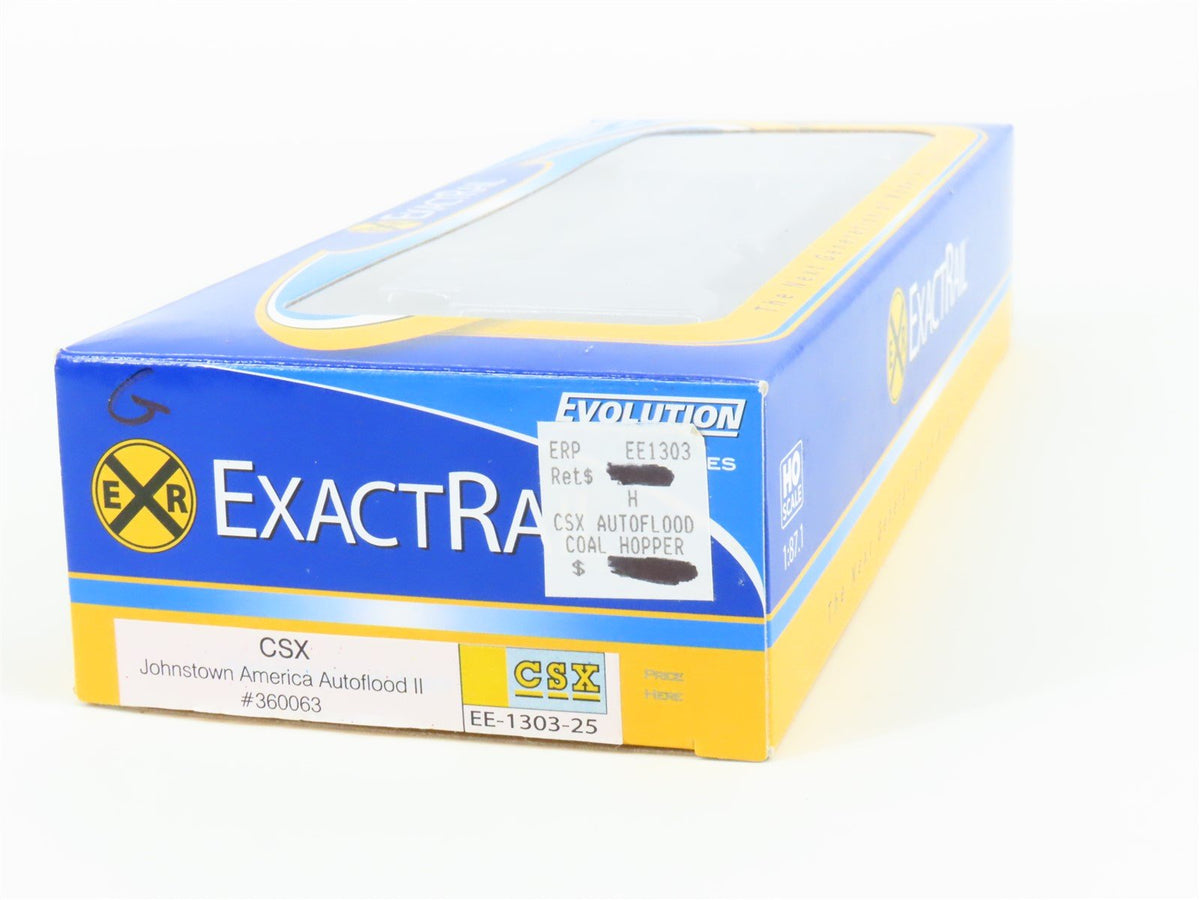 HO Scale ExactRail Evolution EE-1303-25 CSXT CSX 5-Bay Hopper #360063 w/ Load