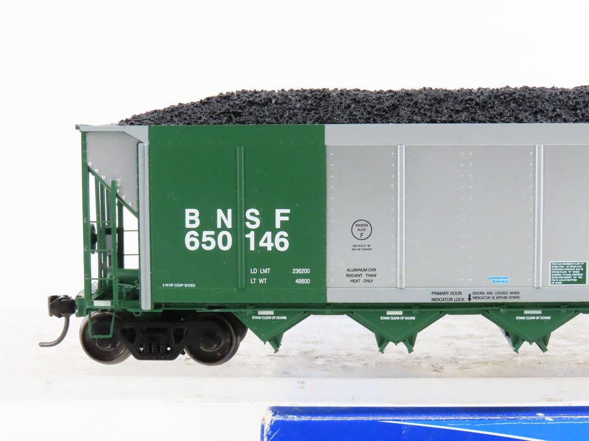 HO Scale ExactRail Evolution EE-1302-9 BNSF Railway 5-Bay Hopper #650146 w/ Load