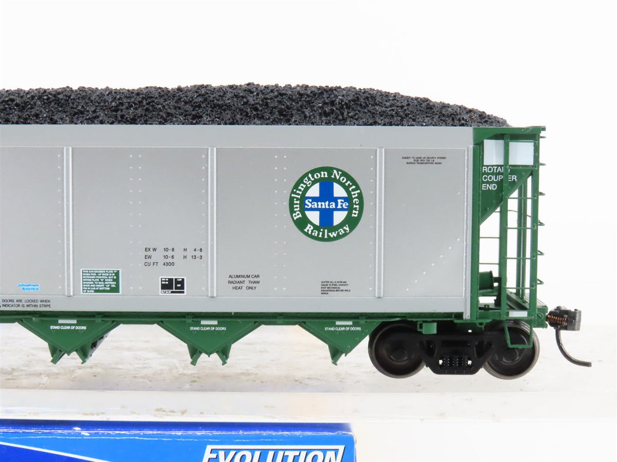 HO Scale ExactRail Evolution EE-1302-9 BNSF Railway 5-Bay Hopper #650146 w/ Load