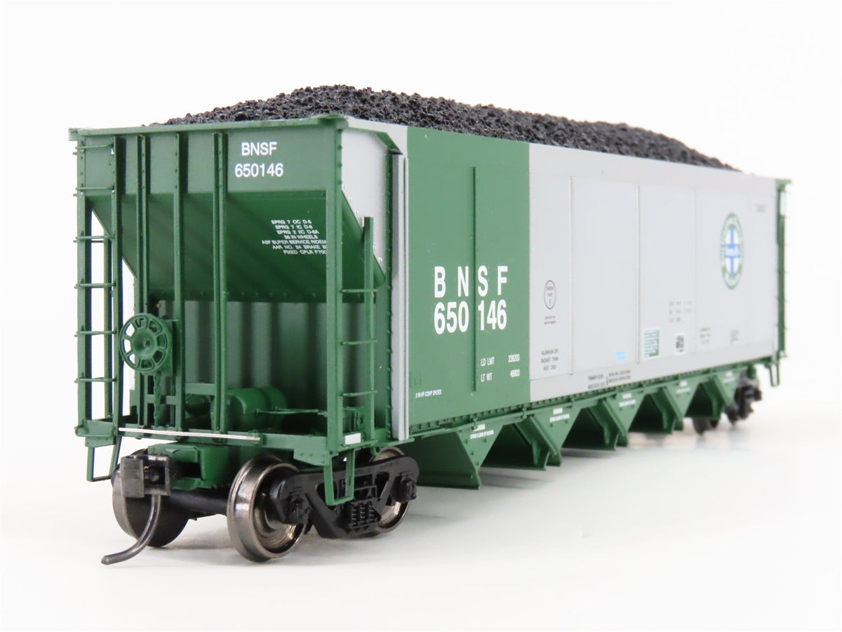 HO Scale ExactRail Evolution EE-1302-9 BNSF Railway 5-Bay Hopper #650146 w/ Load