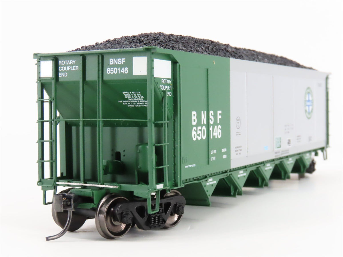 HO Scale ExactRail Evolution EE-1302-9 BNSF Railway 5-Bay Hopper #650146 w/ Load