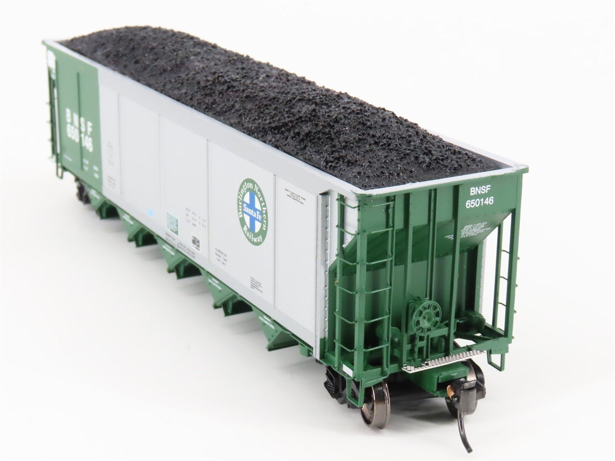 HO Scale ExactRail Evolution EE-1302-9 BNSF Railway 5-Bay Hopper #650146 w/ Load