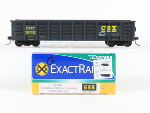HO Scale ExactRail Express EX-1207-1 CSXT CSX Gunderson Gondola #363152