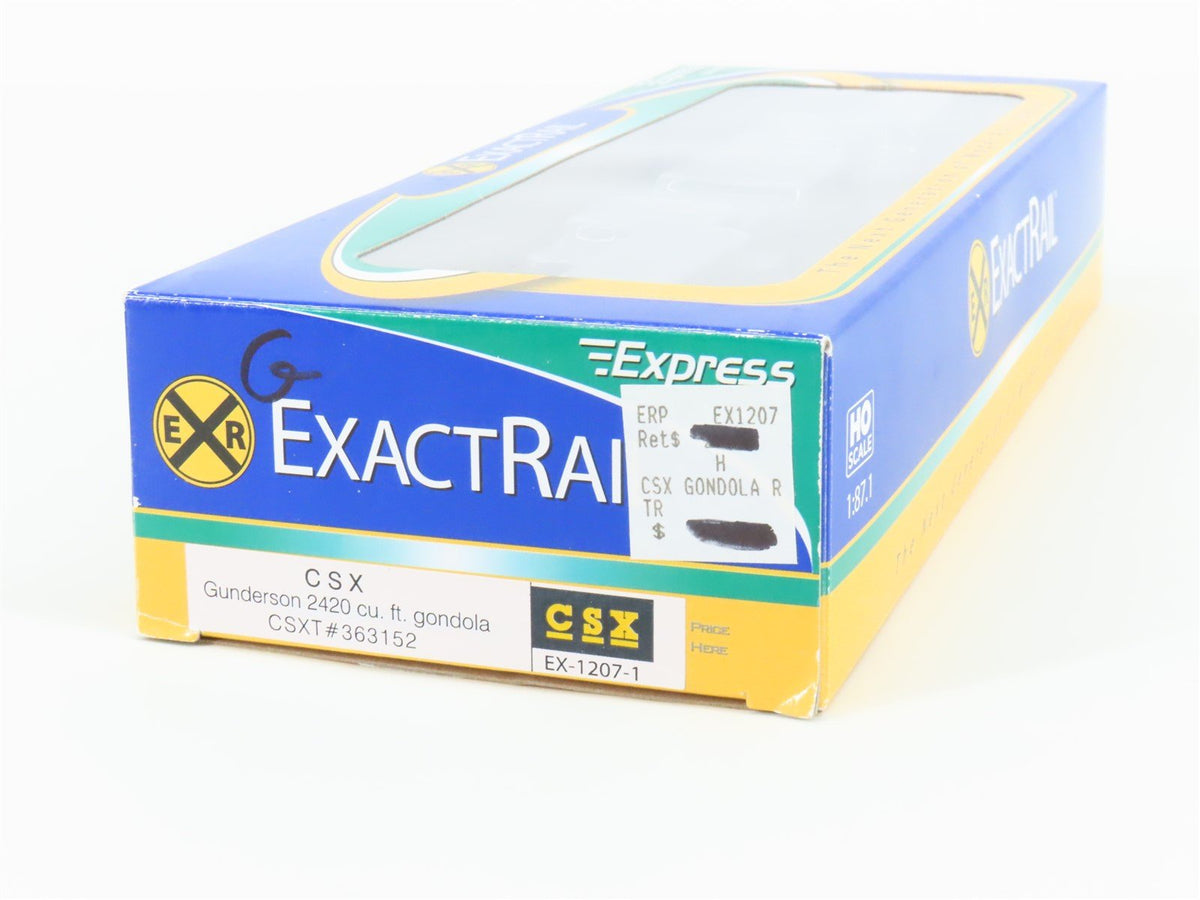HO Scale ExactRail Express EX-1207-1 CSXT CSX Gunderson Gondola #363152