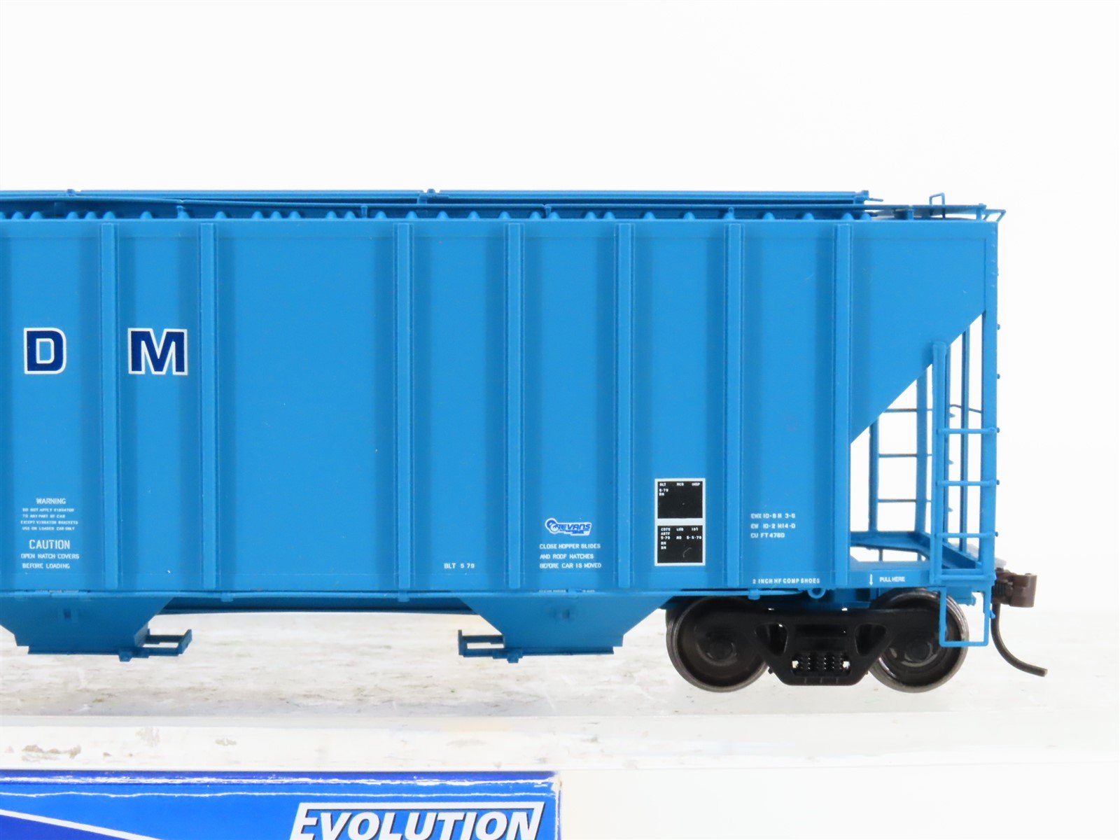 HO Scale ExactRail Evolution EE-1706-5 UELX ADM Milling Co. 3-Bay Hopper #60133