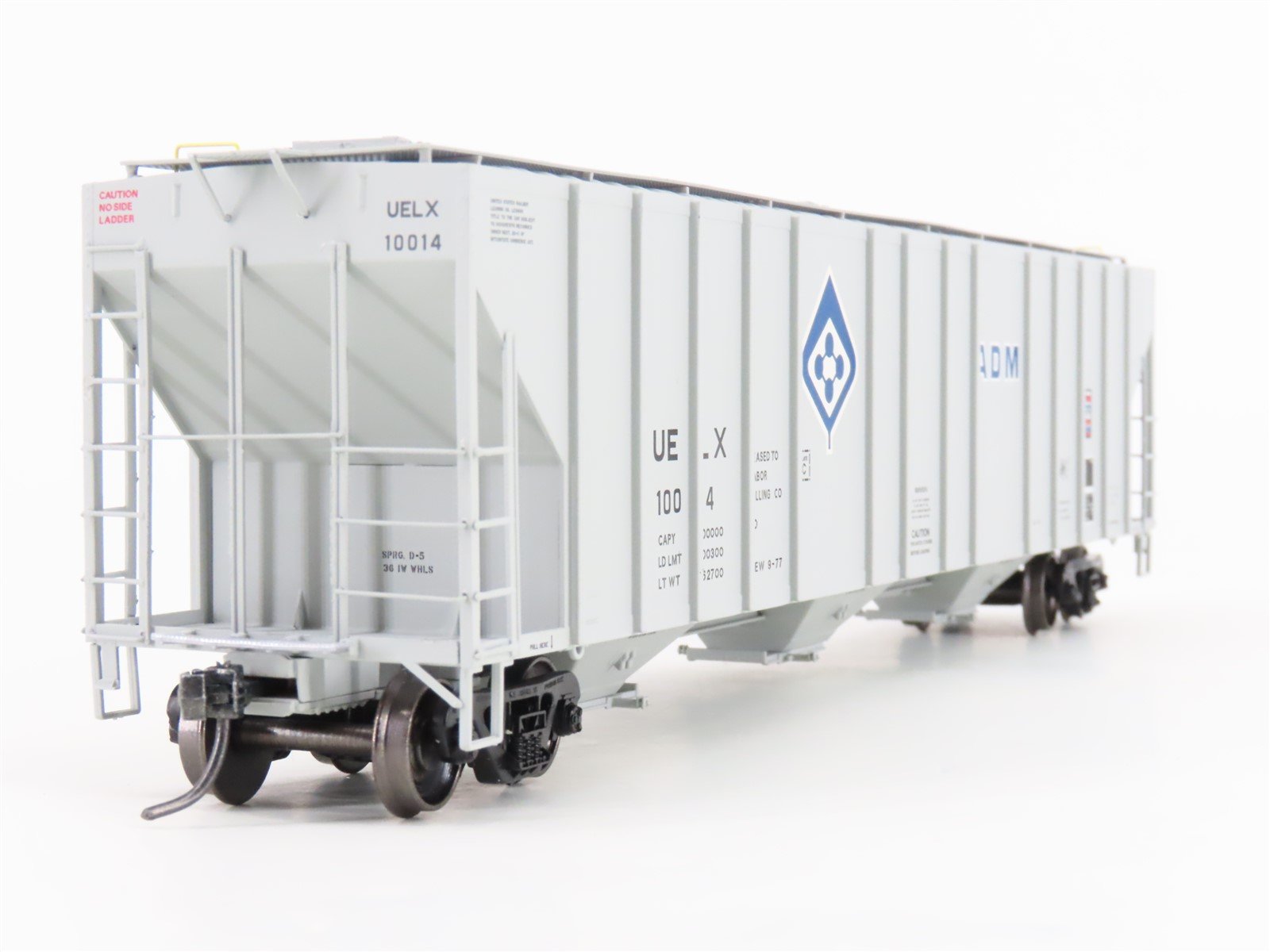 HO Scale ExactRail Evolution EE-1719-3 UELX ADM Milling Co. 3-Bay Hopper #10014