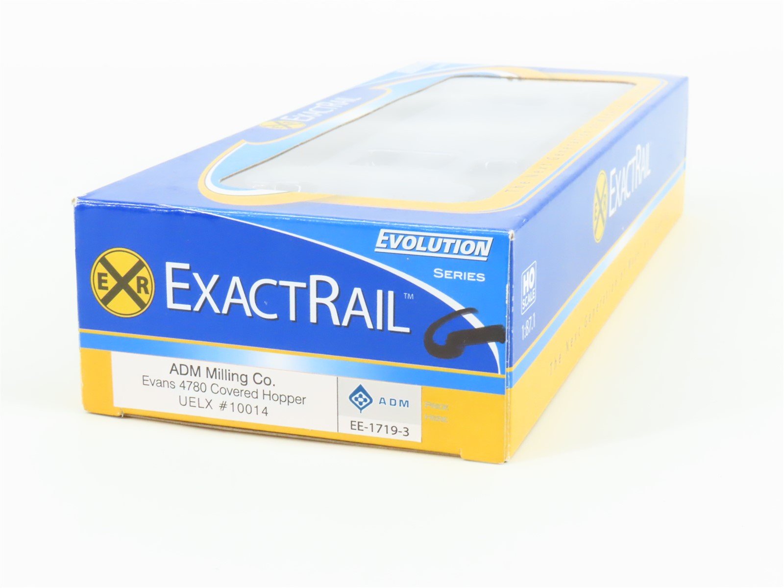 HO Scale ExactRail Evolution EE-1719-3 UELX ADM Milling Co. 3-Bay Hopper #10014