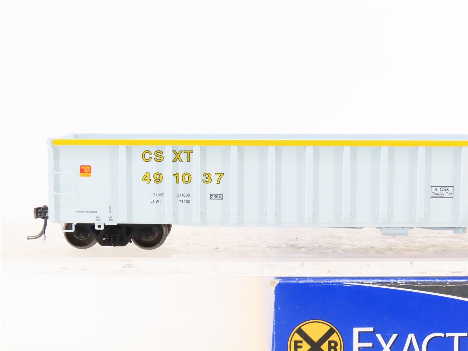 HO Scale ExactRail Platinum EP-80701-7 CSXT CSX Thrall Gondola #491037