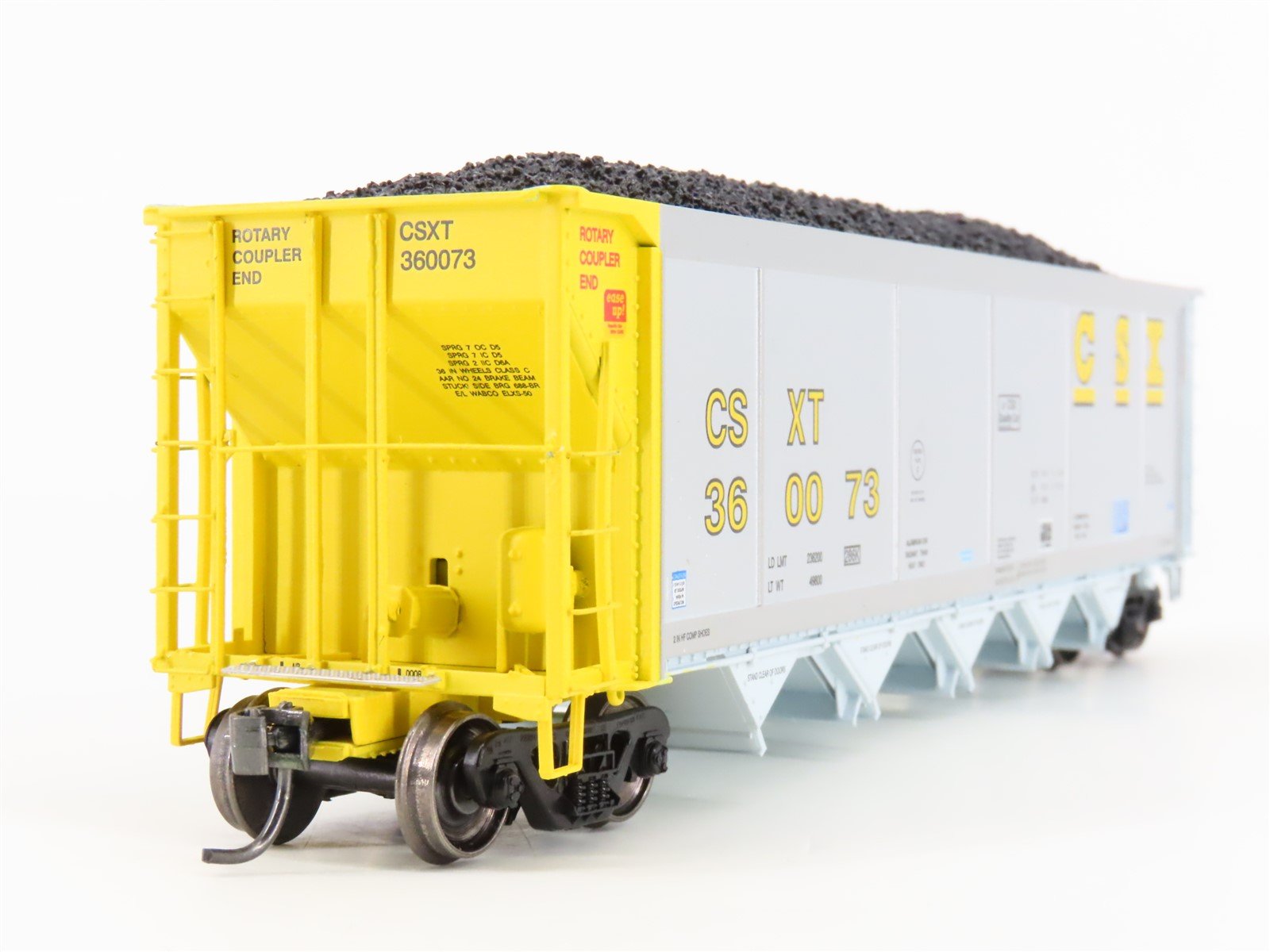 HO Scale ExactRail Evolution EE-1303-28 CSXT CSX 5-Bay Hopper #360073 w/ Load