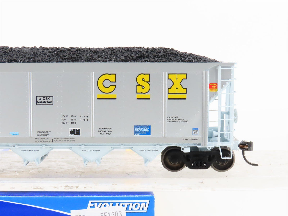 HO Scale ExactRail Evolution EE-1303-29 CSXT CSX 5-Bay Hopper #360075 w/ Load