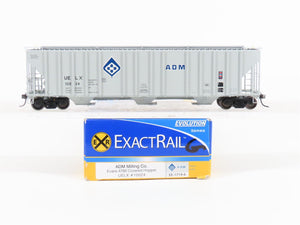 HO Scale ExactRail Evolution EE-1719-6 UELX ADM Milling Co. 3-Bay Hopper #10024