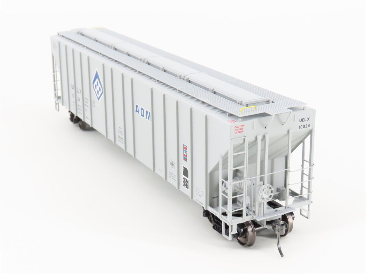 HO Scale ExactRail Evolution EE-1719-6 UELX ADM Milling Co. 3-Bay Hopper #10024
