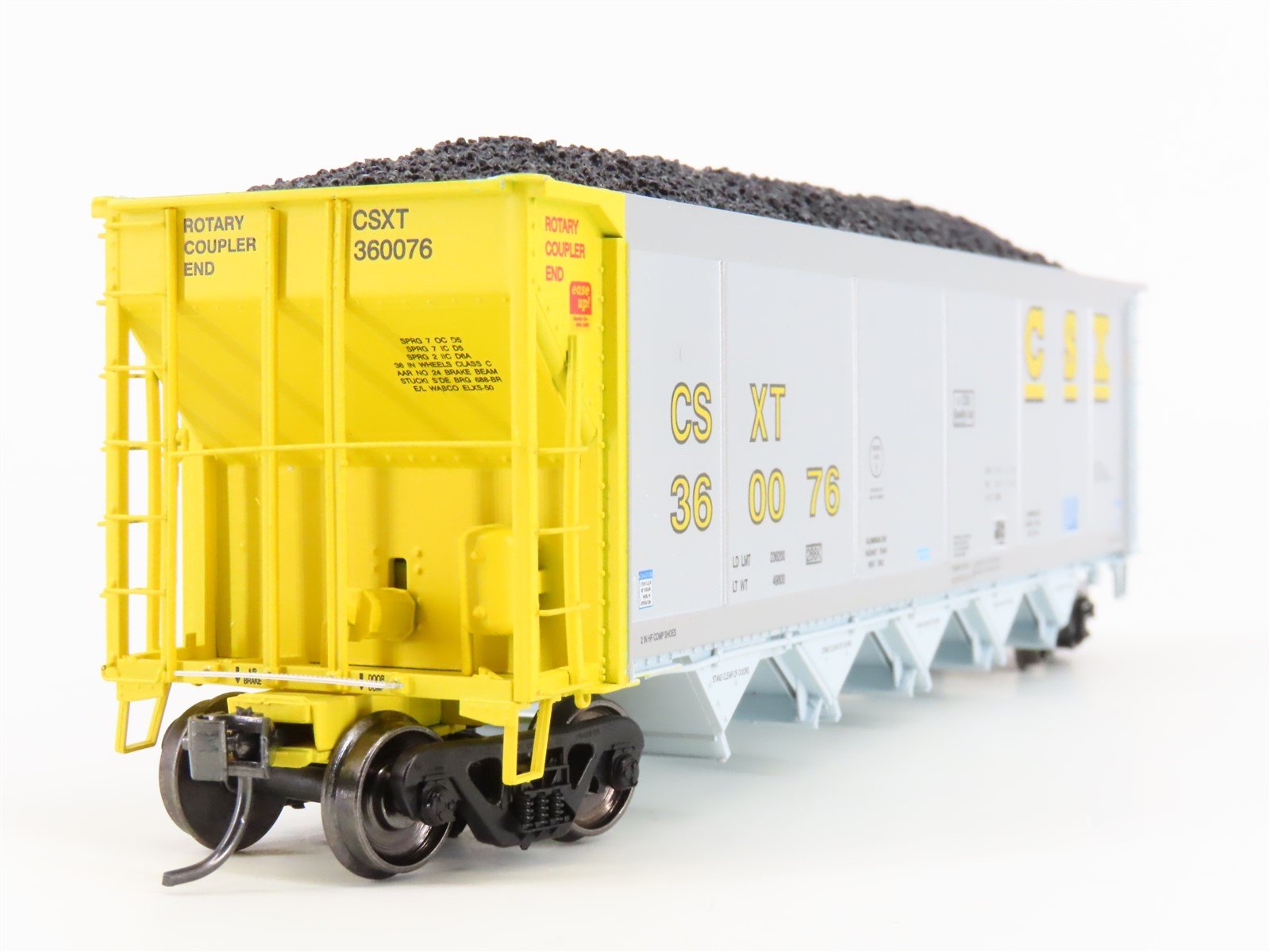 HO Scale ExactRail Evolution EE-1303-30 CSXT CSX 5-Bay Hopper #360076 w/ Load