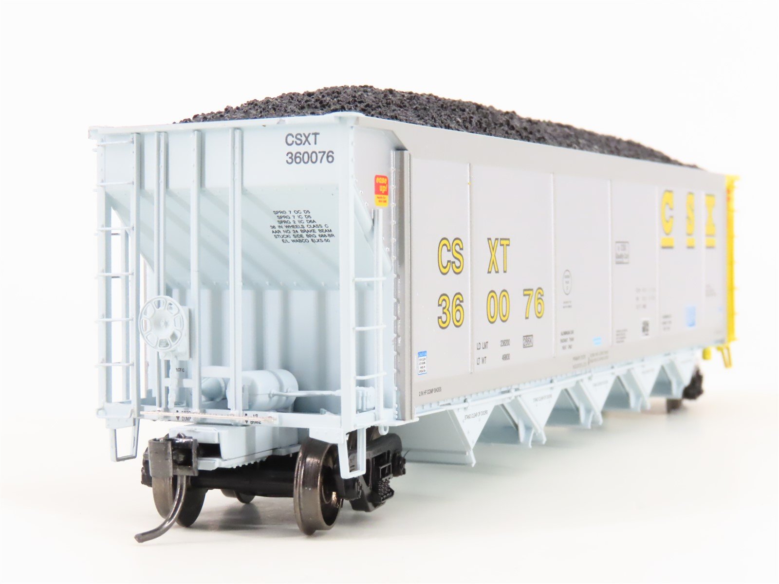 HO Scale ExactRail Evolution EE-1303-30 CSXT CSX 5-Bay Hopper #360076 w/ Load