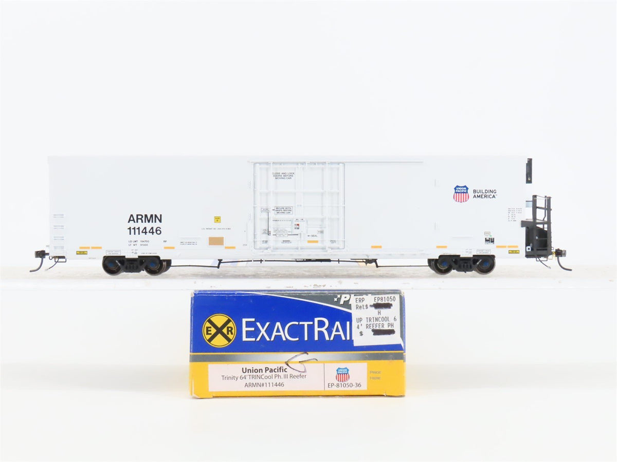 HO ExactRail Platinum EP-81050-36 UP ARMN Trinity 64&#39; TRINCool Ph. III Reefer