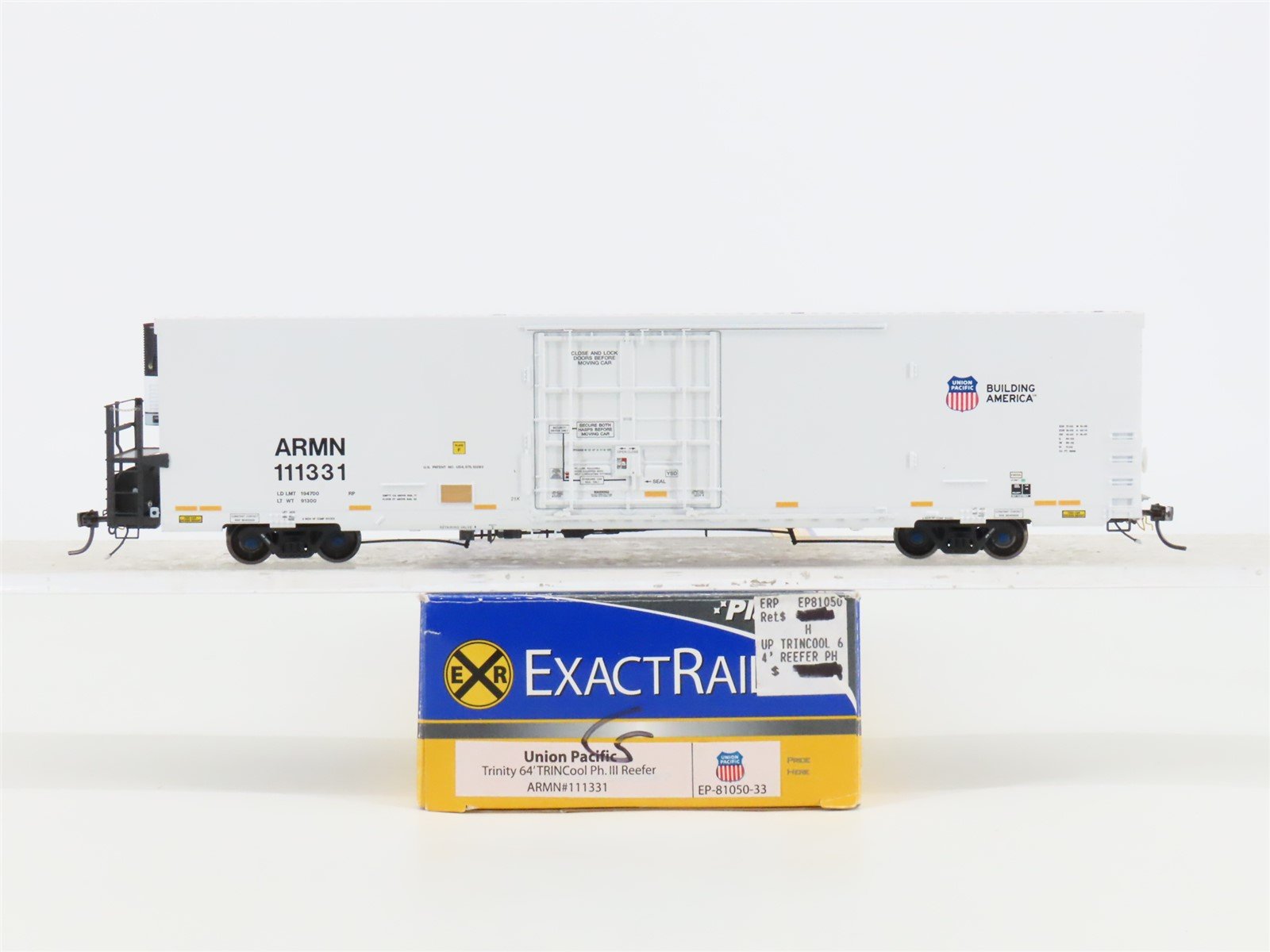 HO ExactRail Platinum EP-81050-33 UP ARMN Trinity 64' TRINCool Ph. III Reefer