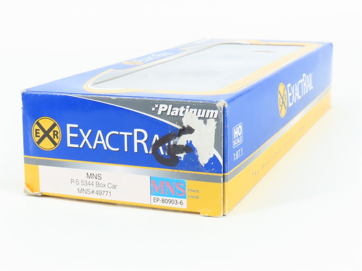 HO Scale ExactRail Platinum EP-80903-6 MNS P-S 5344 Single Door Box Car #49771