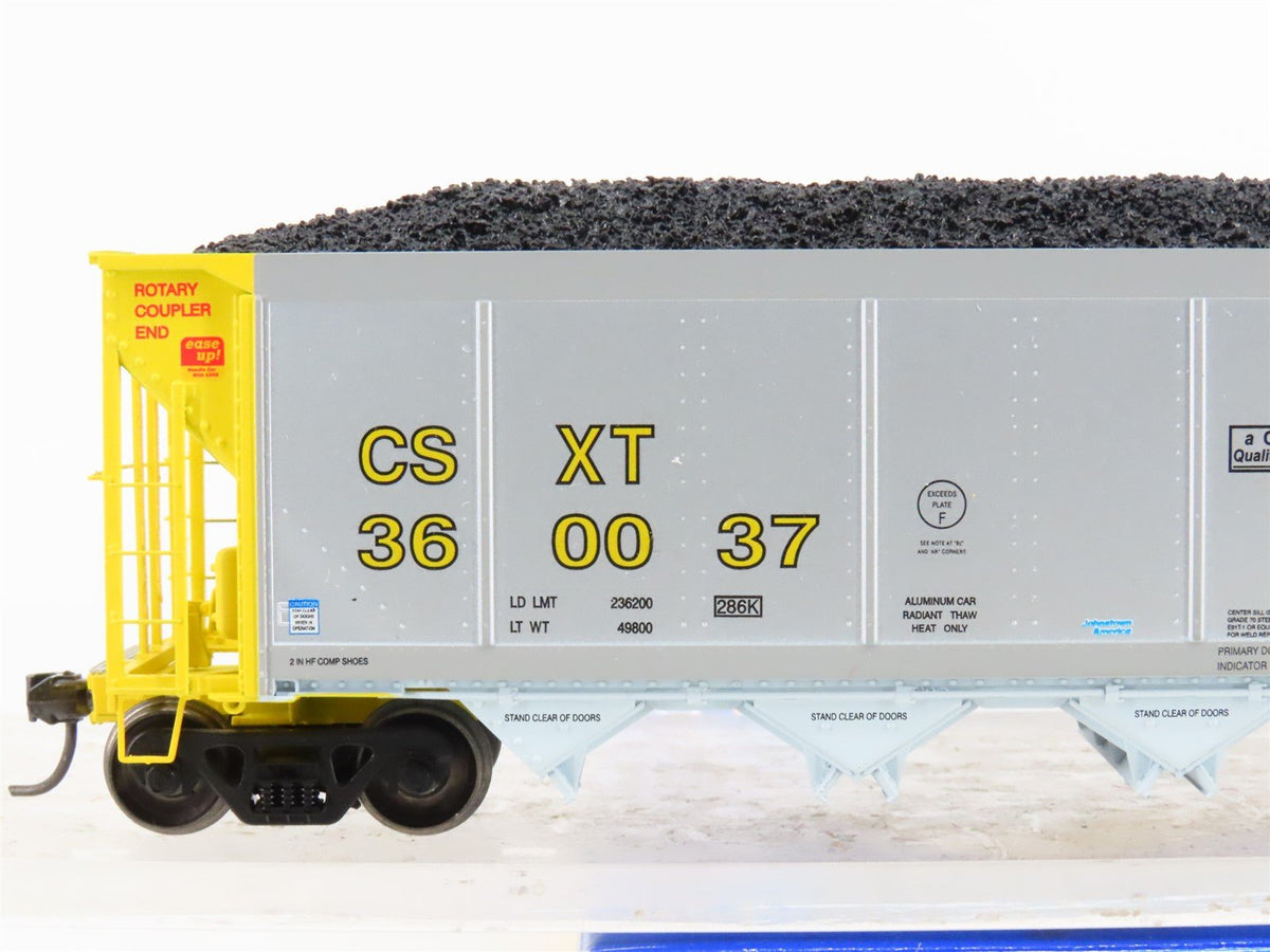 HO Scale ExactRail Evolution EE-1303-14 CSXT CSX 5-Bay Hopper #360037 w/ Load