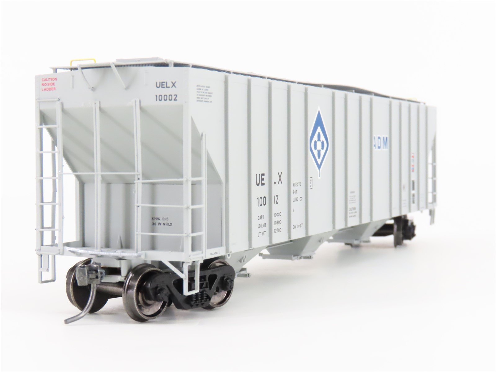 HO Scale ExactRail Evolution EE-1719-1 UELX ADM Milling Co 3-Bay Hopper #10002