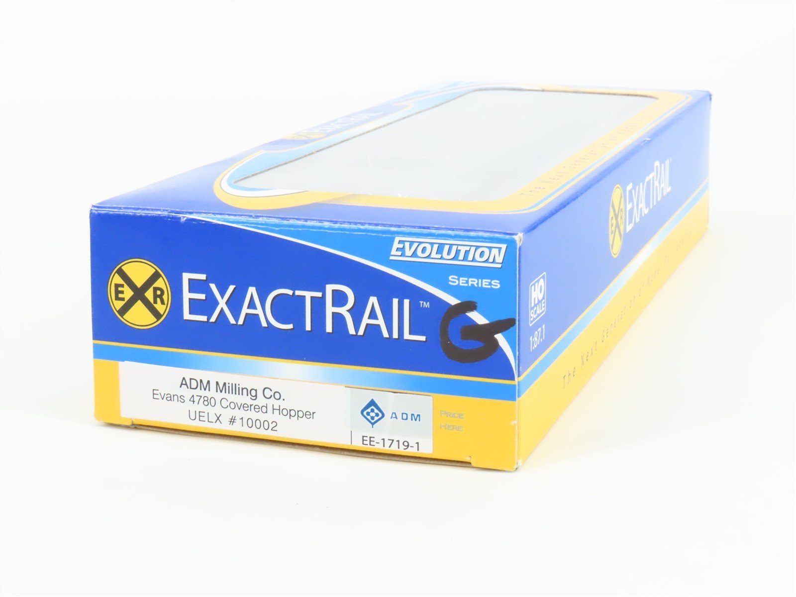 HO Scale ExactRail Evolution EE-1719-1 UELX ADM Milling Co 3-Bay Hopper #10002
