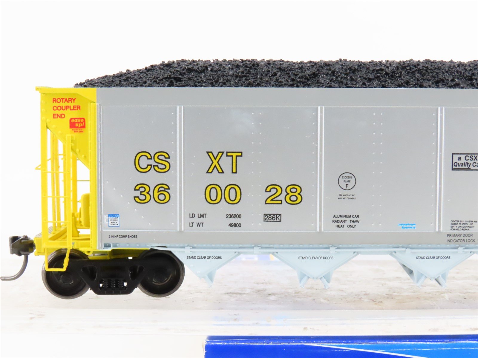 HO Scale ExactRail Evolution EE-1303-10 CSXT CSX 5-Bay Hopper $360028 w/ Load