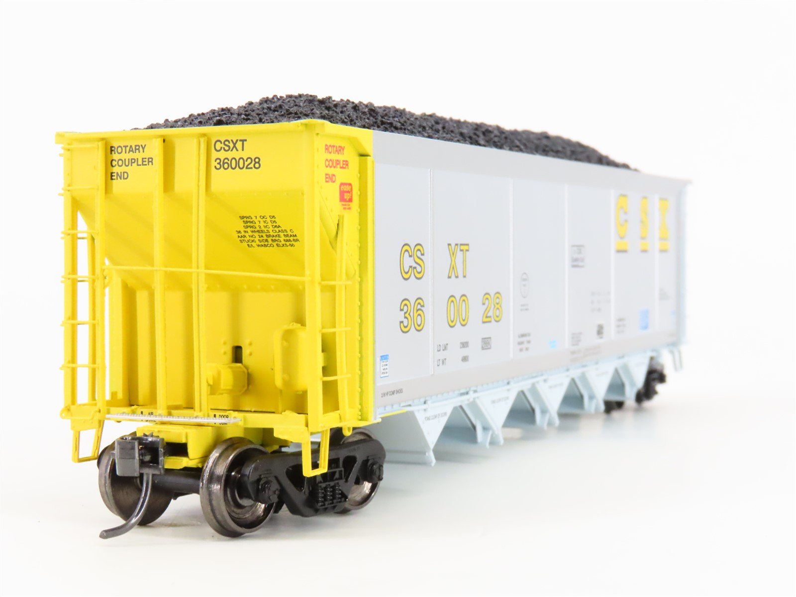HO Scale ExactRail Evolution EE-1303-10 CSXT CSX 5-Bay Hopper $360028 w/ Load