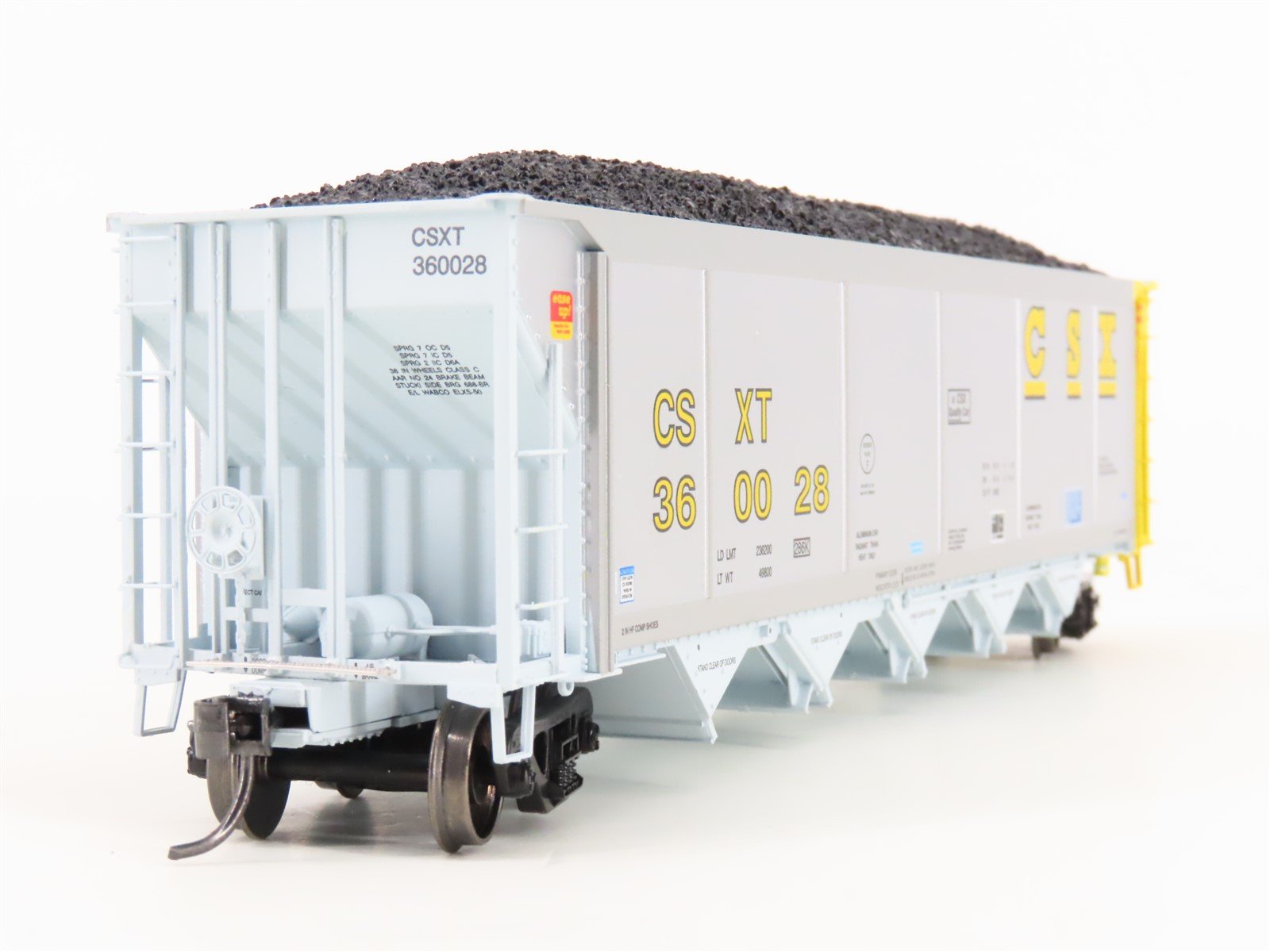 HO Scale ExactRail Evolution EE-1303-10 CSXT CSX 5-Bay Hopper $360028 w/ Load