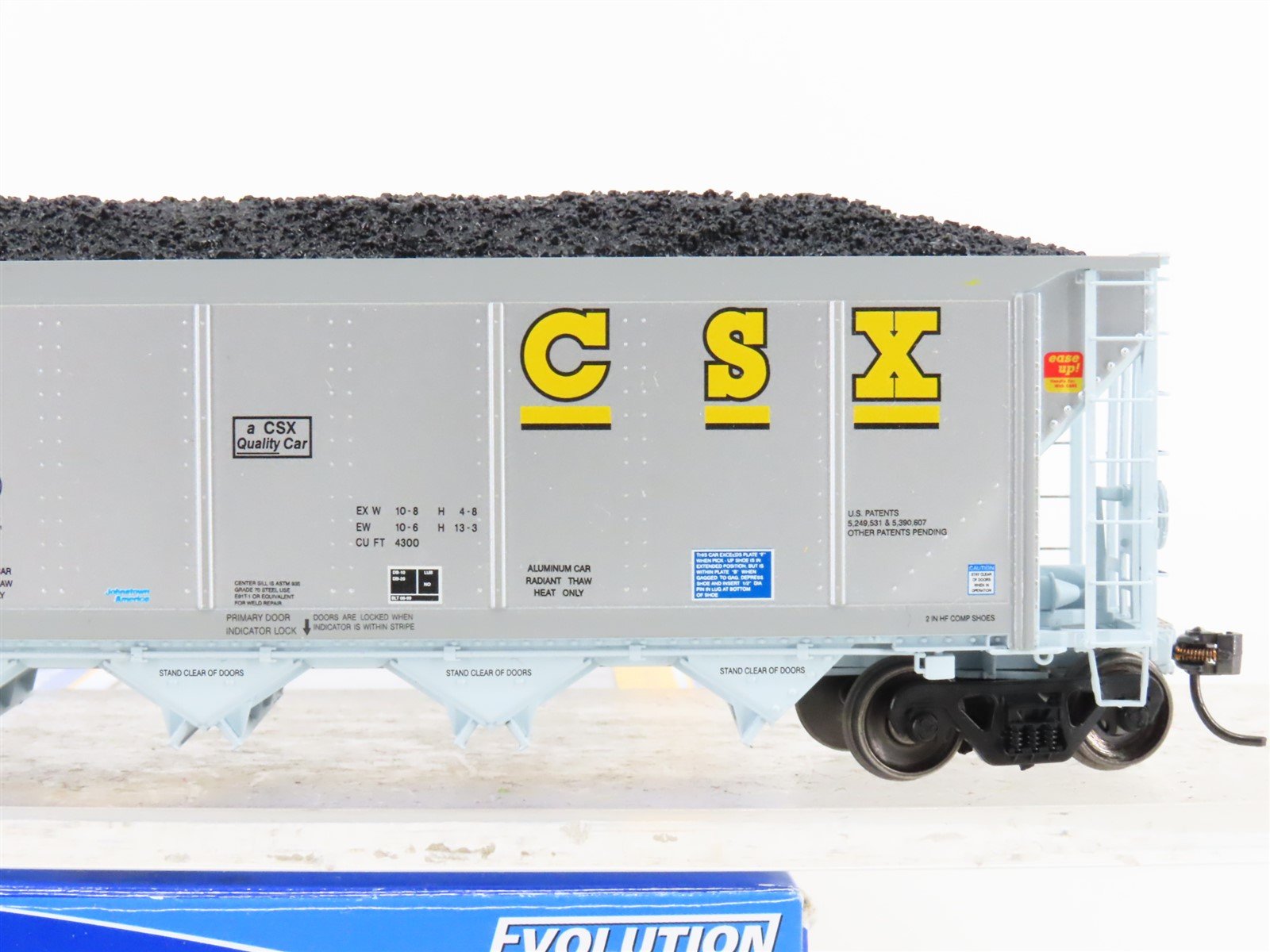 HO Scale ExactRail Evolution EE-1303-18 CSXT CSX 5-Bay Hopper #360047 w/ Load
