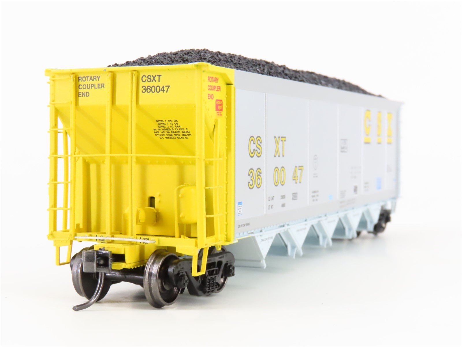 HO Scale ExactRail Evolution EE-1303-18 CSXT CSX 5-Bay Hopper #360047 w/ Load