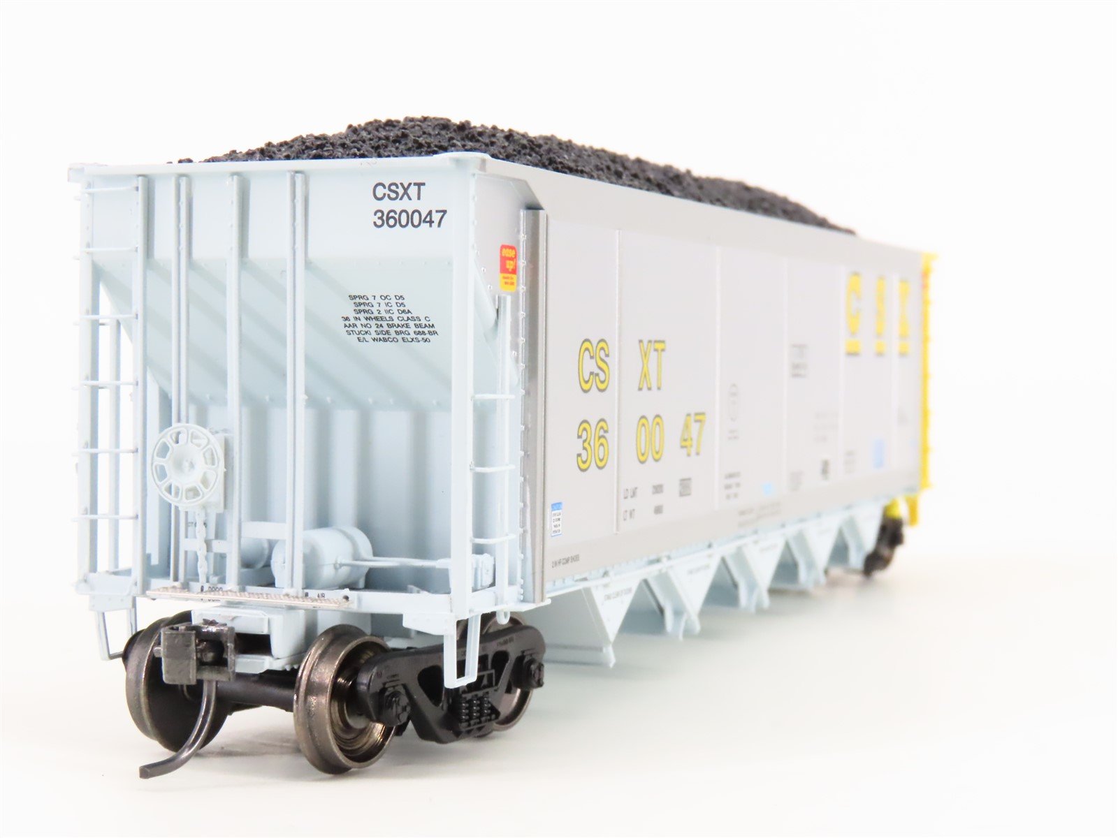 HO Scale ExactRail Evolution EE-1303-18 CSXT CSX 5-Bay Hopper #360047 w/ Load