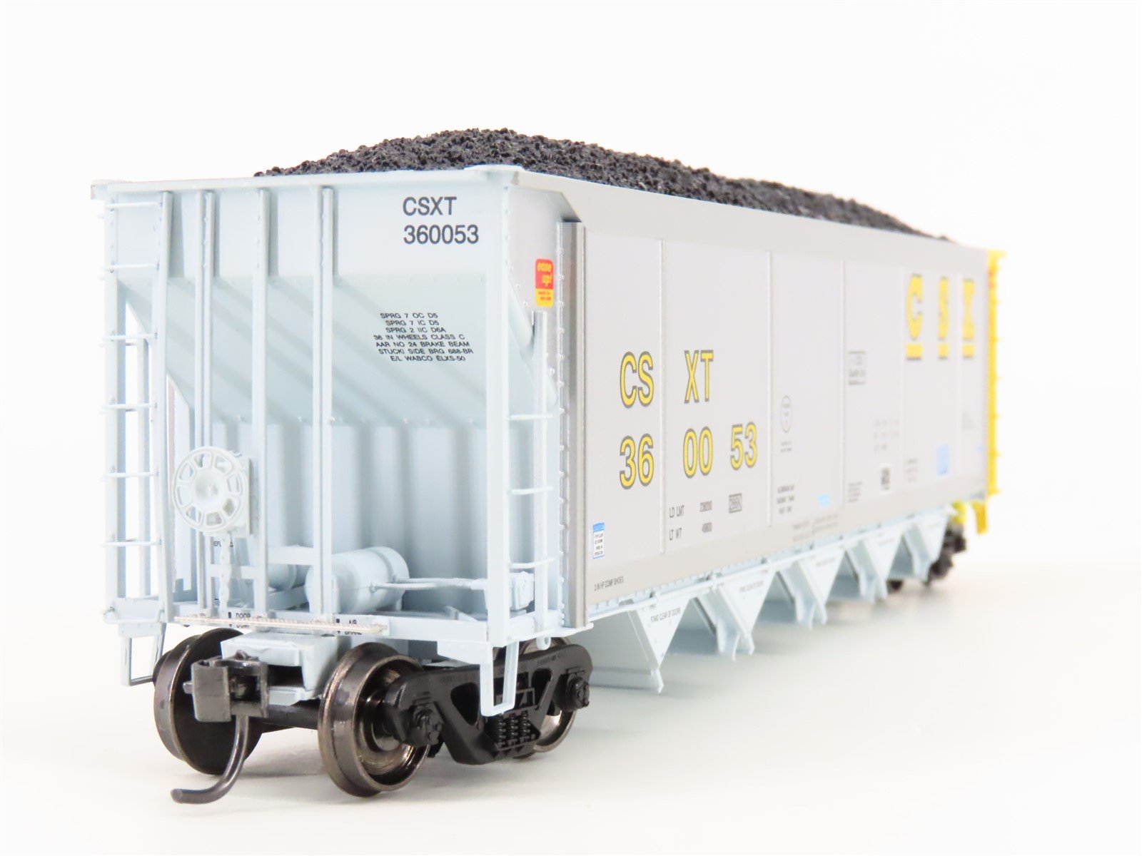 HO Scale ExactRail Evolution EE-1303-21 CSXT CSX 5-Bay Hopper #360053 w/ Load