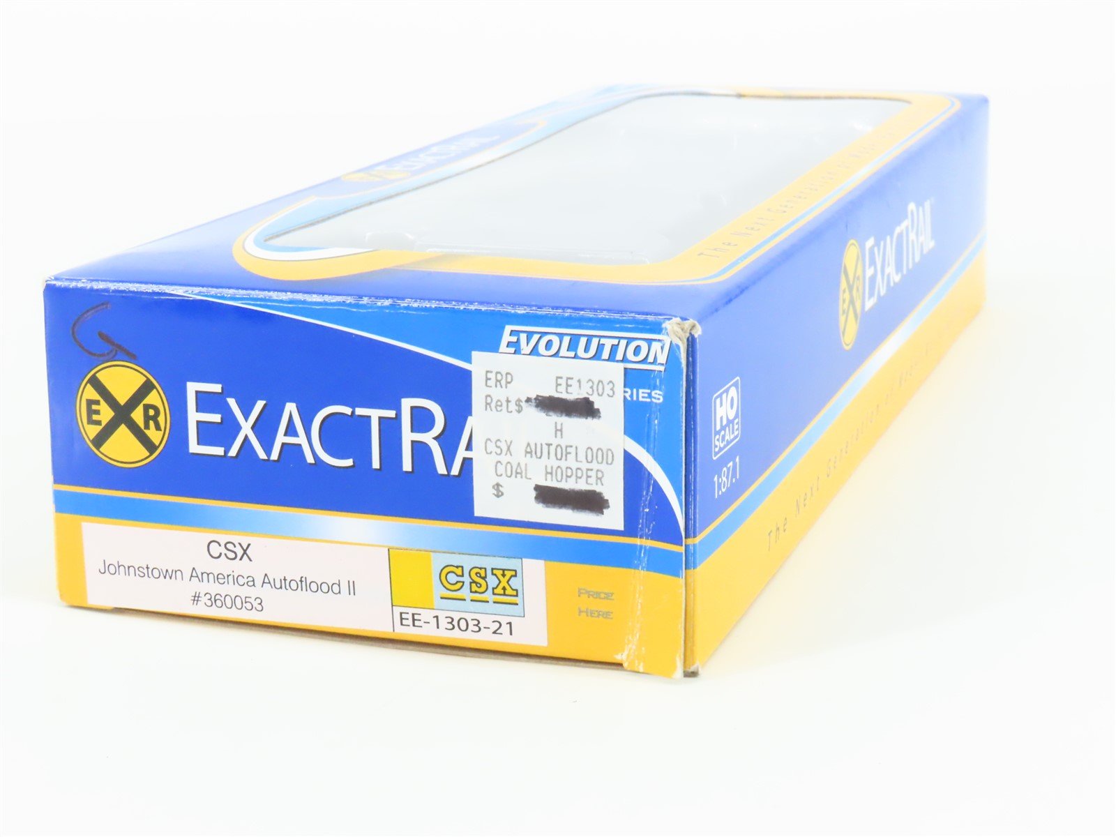 HO Scale ExactRail Evolution EE-1303-21 CSXT CSX 5-Bay Hopper #360053 w/ Load