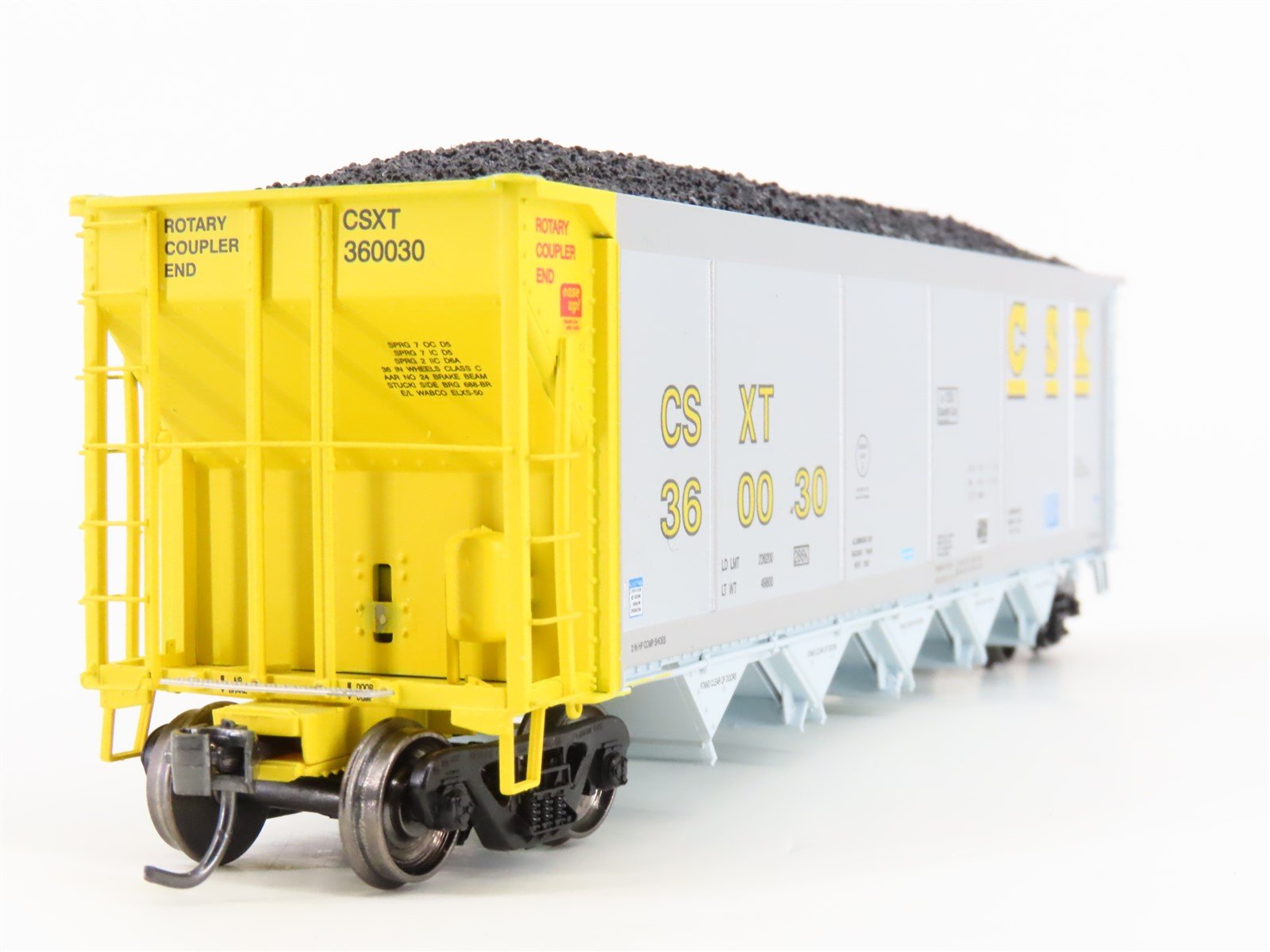 HO Scale ExactRail Evolution EE-1303-11 CSXT CSX 5-Bay Hopper #360030 w/ Load