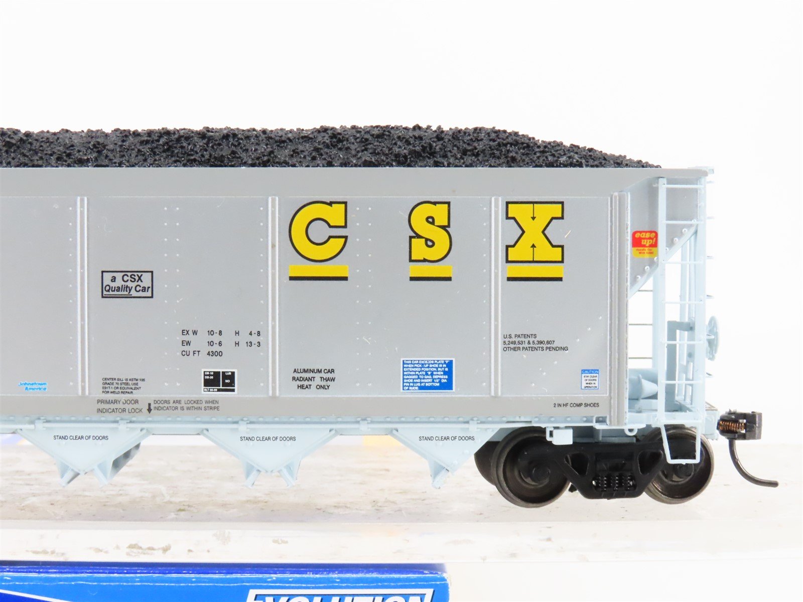 HO Scale ExactRail Evolution EE-1303-12 CSXT CSX 5-Bay Hopper #360032 w/ Load