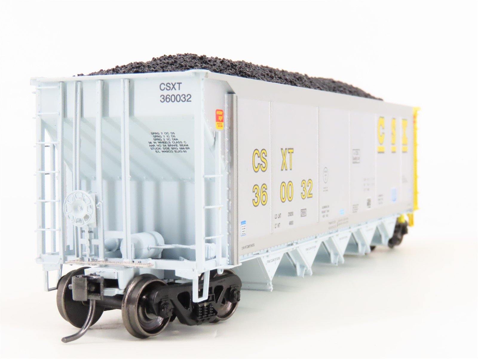 HO Scale ExactRail Evolution EE-1303-12 CSXT CSX 5-Bay Hopper #360032 w/ Load