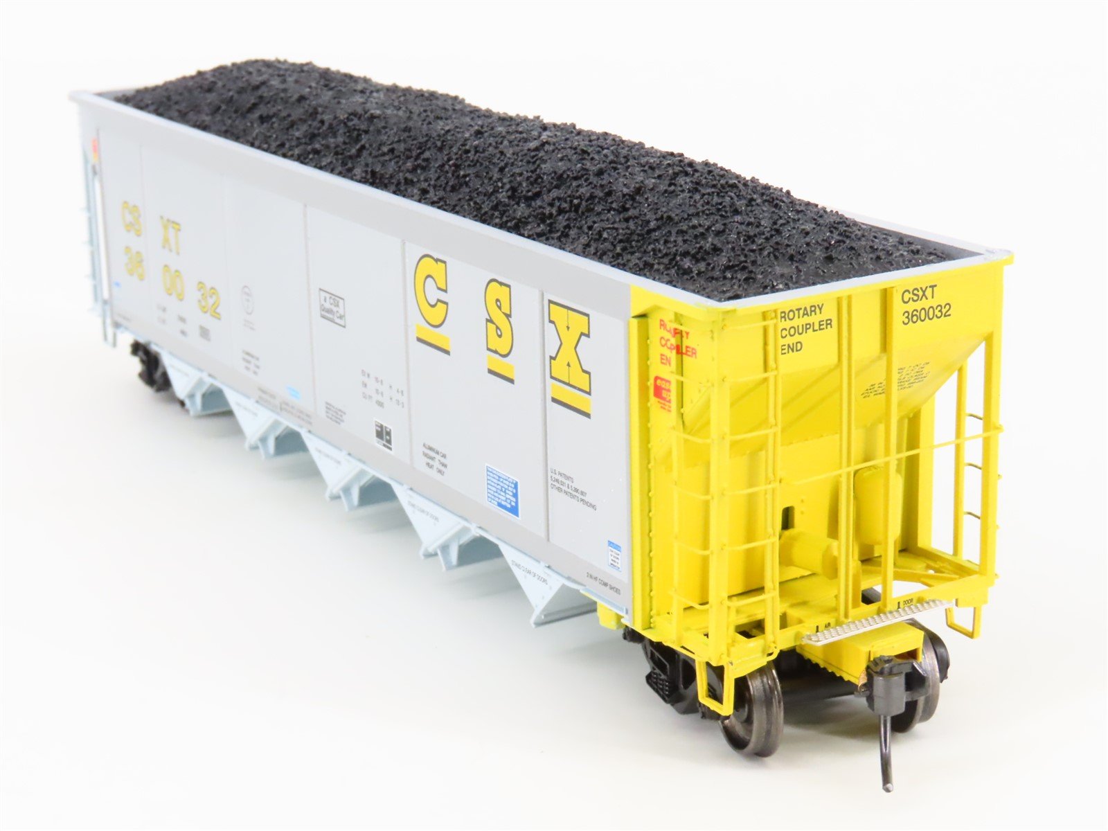 HO Scale ExactRail Evolution EE-1303-12 CSXT CSX 5-Bay Hopper #360032 w/ Load