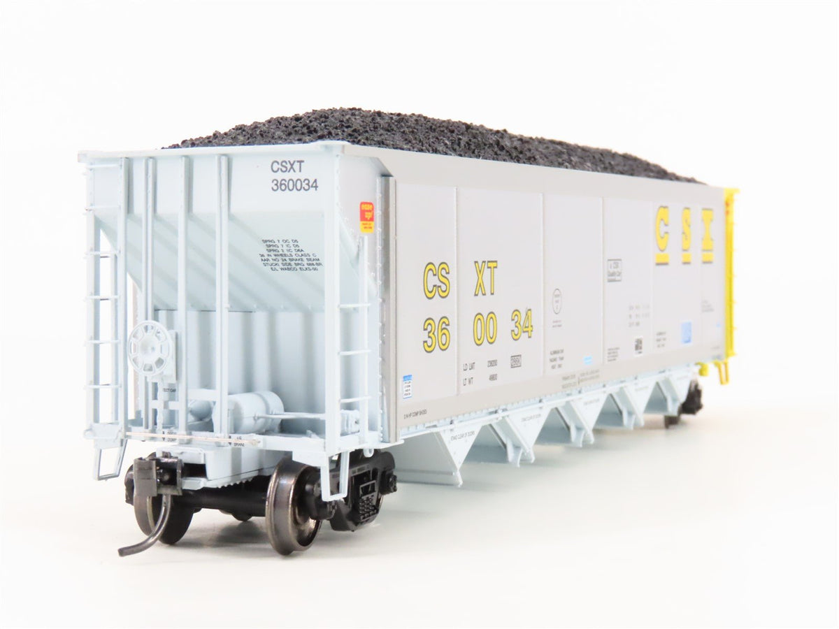 HO Scale ExactRail Evolution EE-1303-13 CSXT CSX 5-Bay Hopper #360034 w/ Load