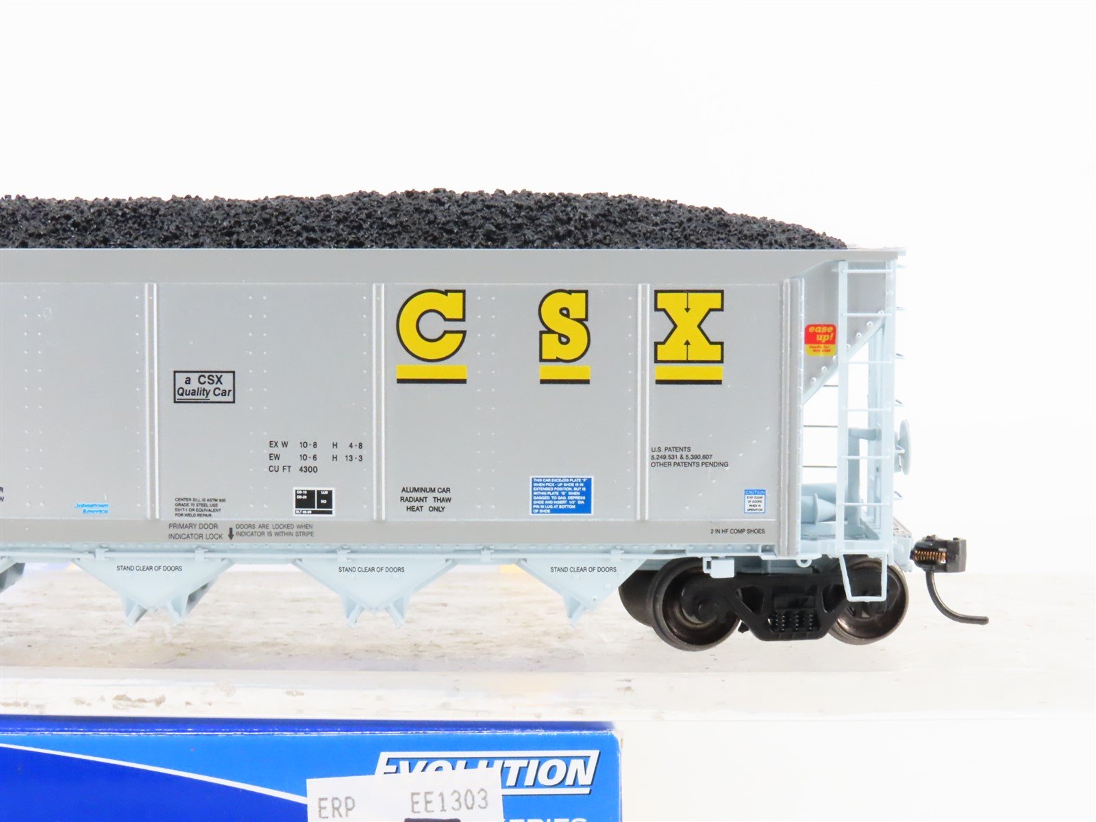 HO Scale ExactRail Evolution EE-1303-31 CSXT CSX 5-Bay Hopper #360077 w/ Load