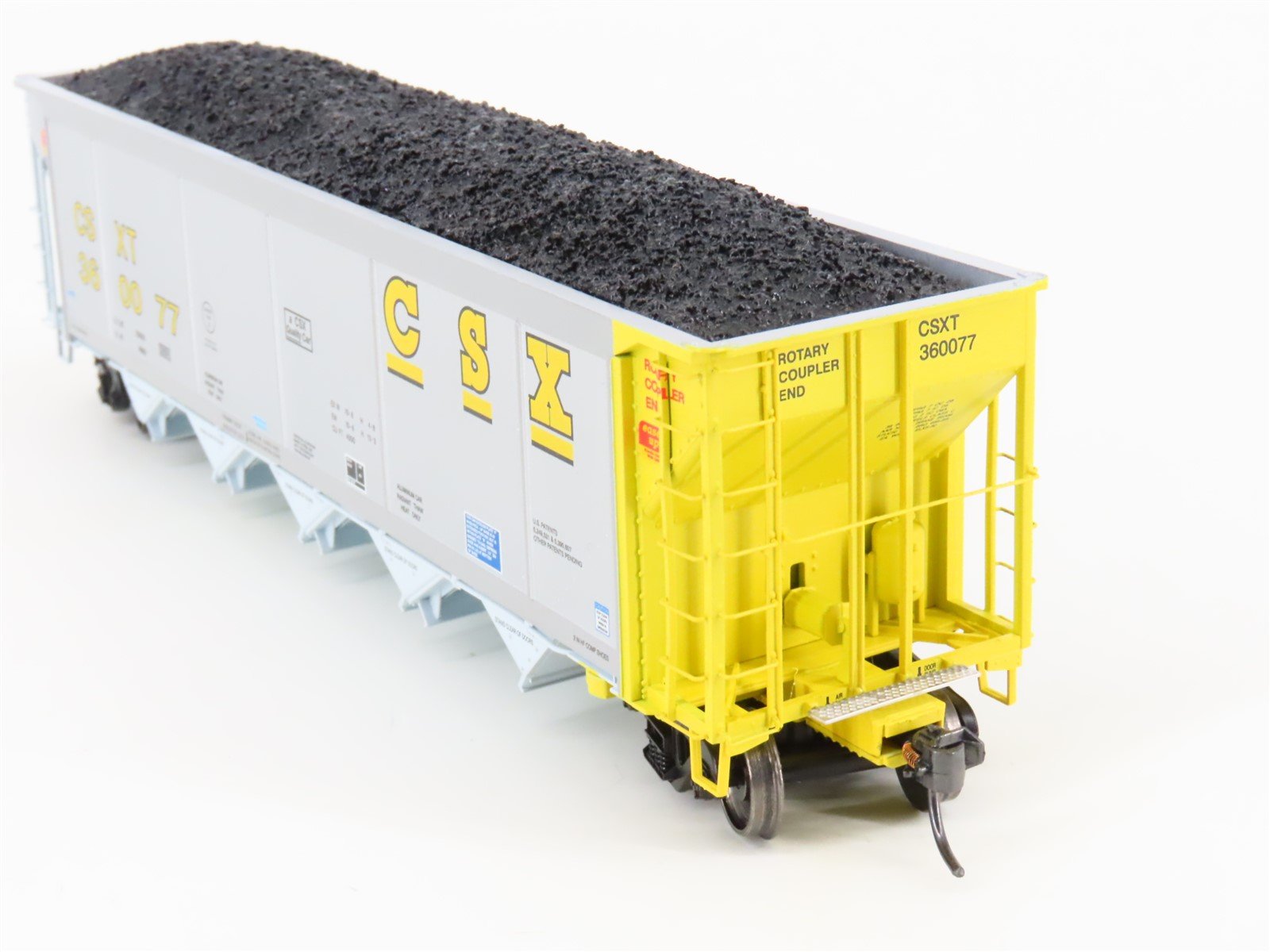 HO Scale ExactRail Evolution EE-1303-31 CSXT CSX 5-Bay Hopper #360077 w/ Load