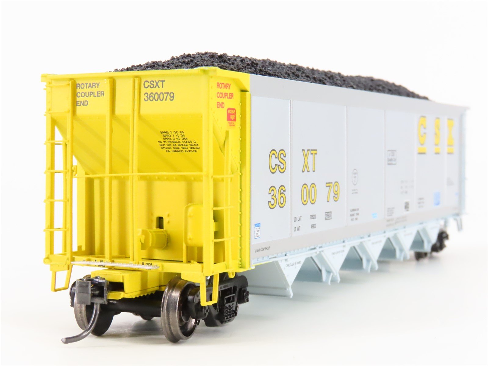 HO Scale ExactRail Evolution EE-1303-32 CSXT CSX 5-Bay Hopper #360079 w/ Load