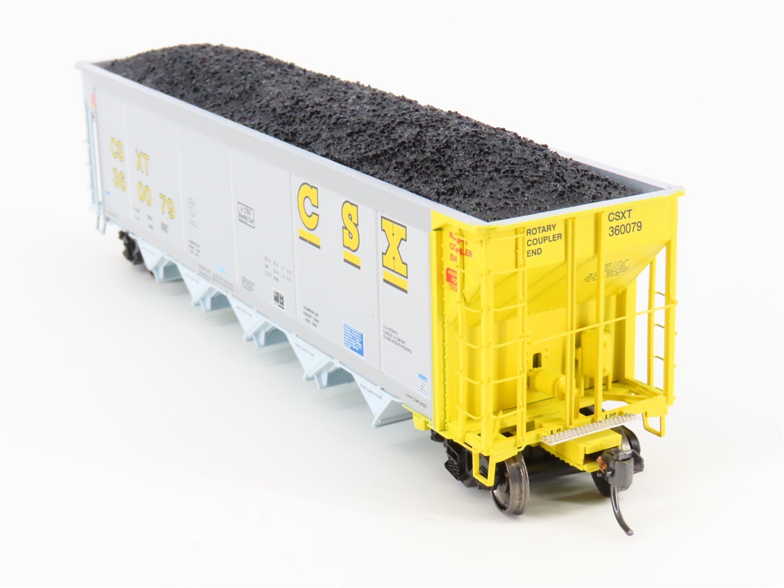 HO Scale ExactRail Evolution EE-1303-32 CSXT CSX 5-Bay Hopper #360079 w/ Load