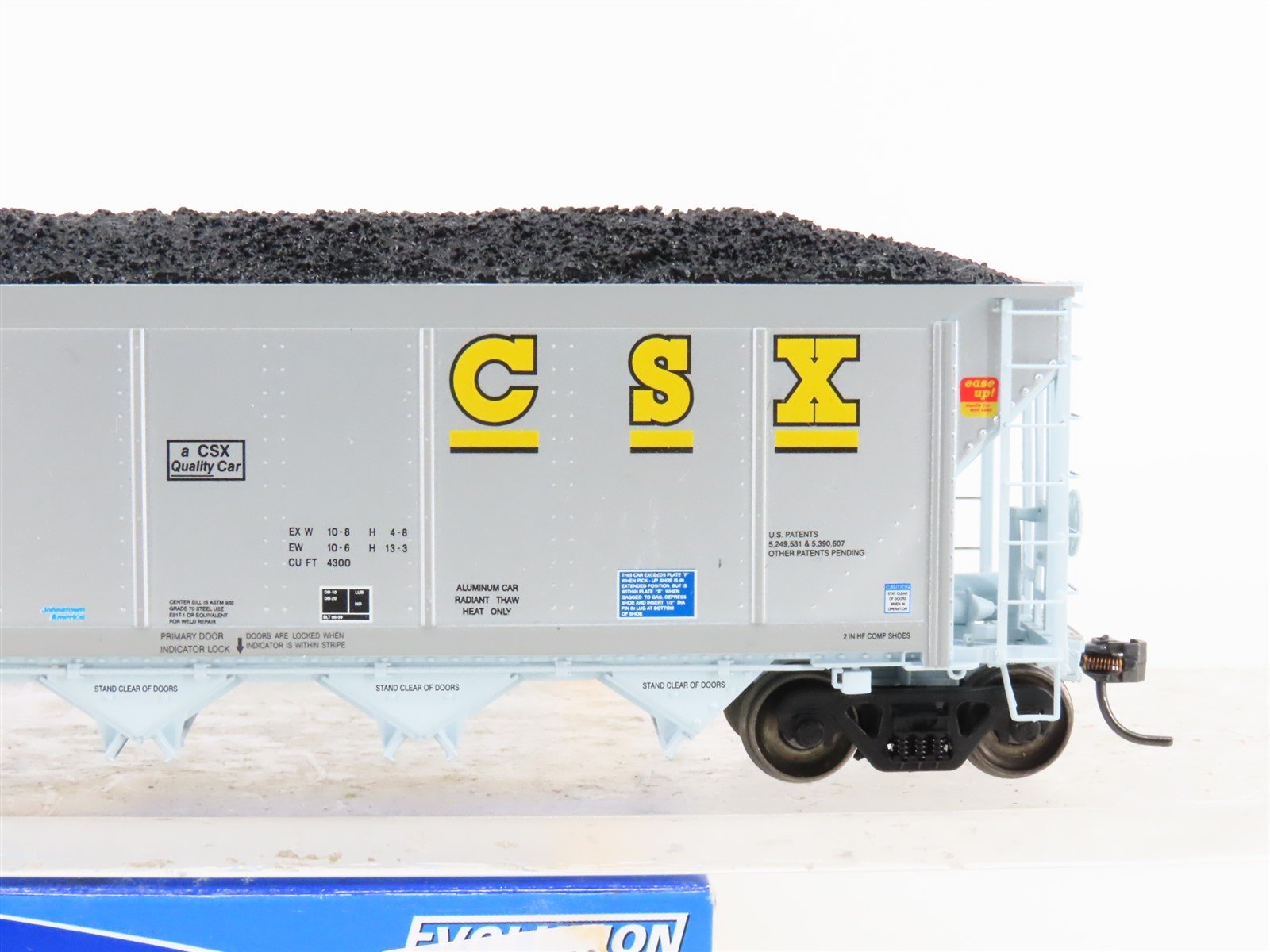 HO Scale ExactRail Evolution EE-1303-27 CSXT CSX 5-Bay Hopper #360072 w/ Load