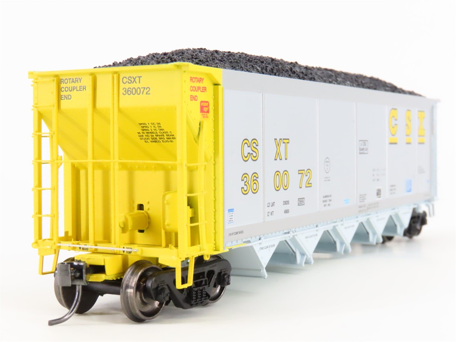 HO Scale ExactRail Evolution EE-1303-27 CSXT CSX 5-Bay Hopper #360072 w/ Load