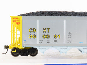 HO Scale ExactRail Evolution EE-1303-38 CSXT CSX 5-Bay Hopper #360091 w/ Load