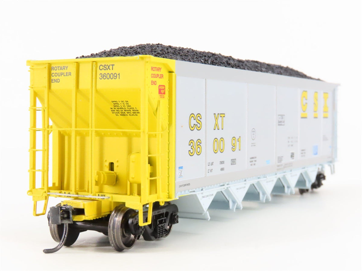 HO Scale ExactRail Evolution EE-1303-38 CSXT CSX 5-Bay Hopper #360091 w/ Load