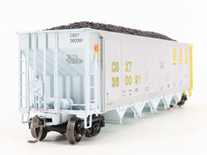 HO Scale ExactRail Evolution EE-1303-38 CSXT CSX 5-Bay Hopper #360091 w/ Load