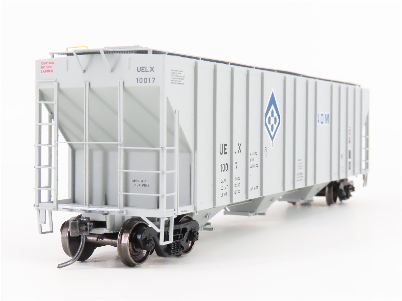 HO Scale ExactRail Evolution EE-1719-4 UELX ADM Milling Co. 3-Bay Hopper #10017