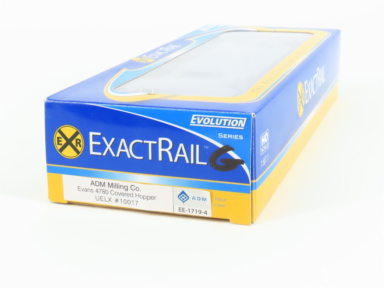 HO Scale ExactRail Evolution EE-1719-4 UELX ADM Milling Co. 3-Bay Hopper #10017