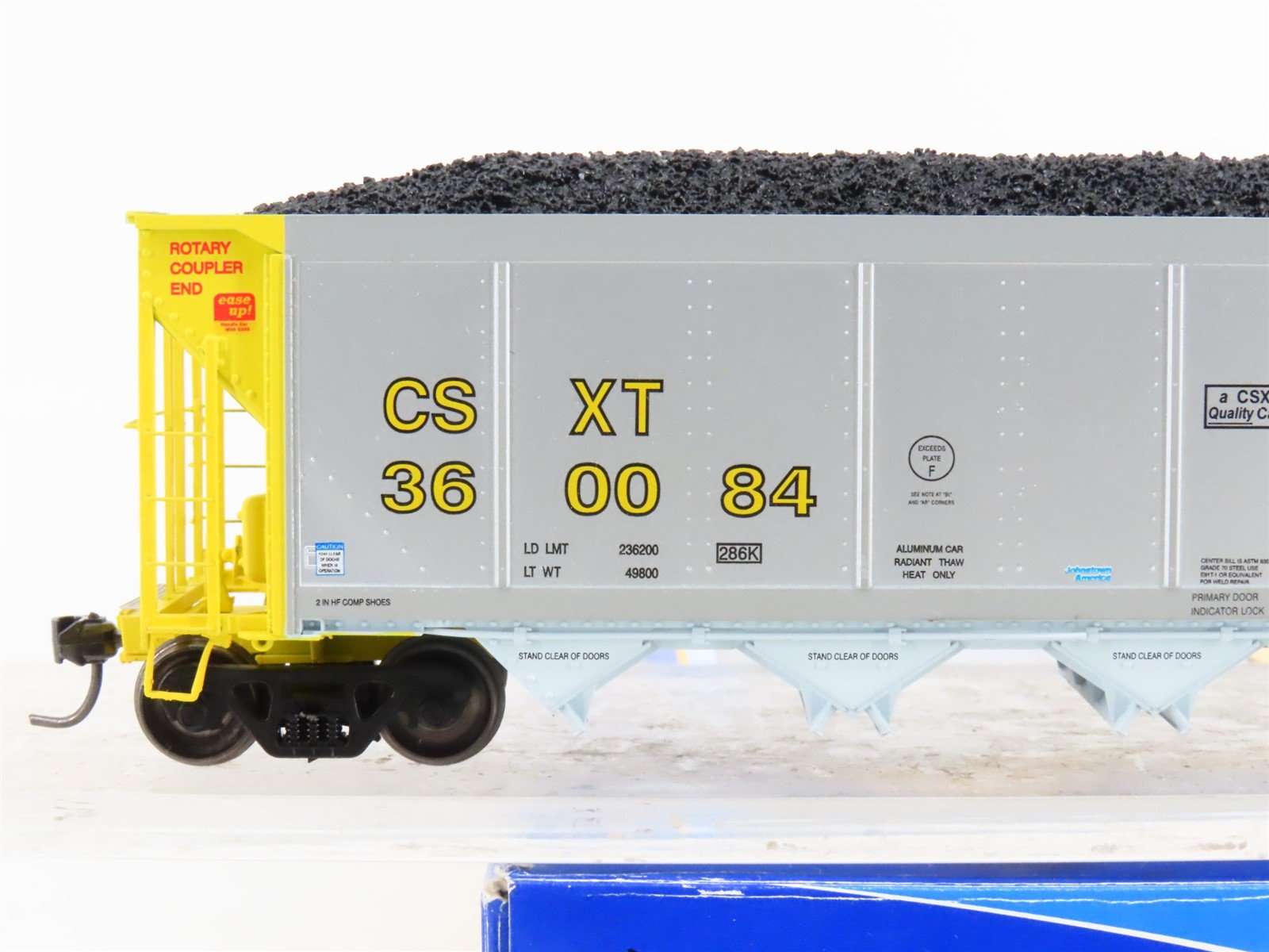 HO Scale ExactRail Evolution EE-1303-35 CSXT CSX 5-Bay Hopper #360084 w/ Load